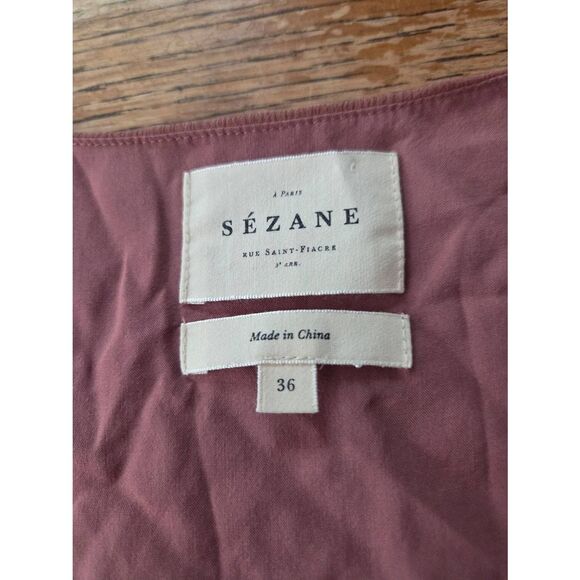 Sezane Penelope Silk Dress In Rosewood  Size 36 (U.S 4) - Picture 4 of 7